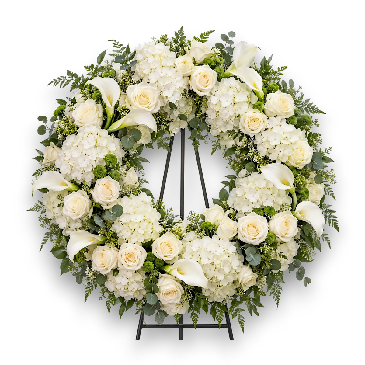 coroana-funerara-din-cale-trandafiri-hortensie-alba