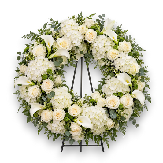 coroana-funerara-din-cale-trandafiri-hortensie-alba